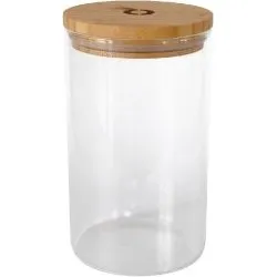 pandoo Vorratsglas 1000 ml mit Bambusdeckel