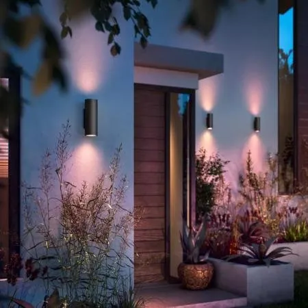 Philips Hue Appear LED Wandleuchte Schwarz IP44