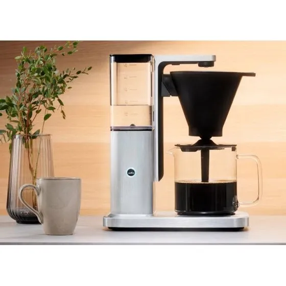 Wilfa Zense Alux CM10ABA-A125 Filterkaffeemaschine, gebürstetes Aluminium, 1,25 L