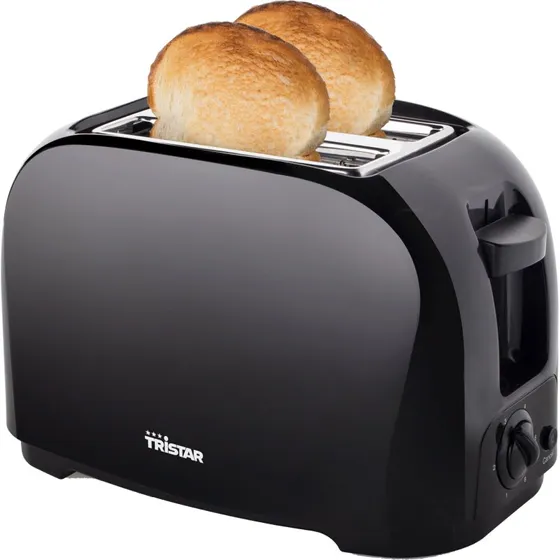 Tristar BR-1025 Toaster mit Brtchenaufsatz, Schwarz, 800 W