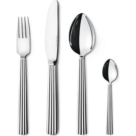 Georg Jensen Bernadotte Besteck Set 4-teilig
