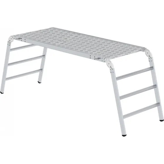GNZBURGER STEIGTECHNIK Klappbare Arbeitsplattform Aluminium
