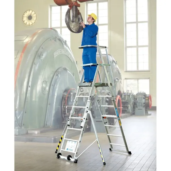 ZARGES ZAP Telemaster S Teleskop-Plattformleiter 5 Sprossen