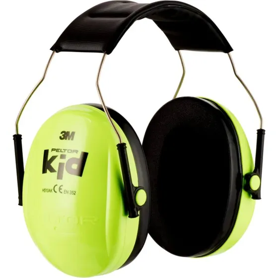 3M Peltor H510AK Kapselgehörschutz für Kinder, Neongrün/Pink, 27 dB