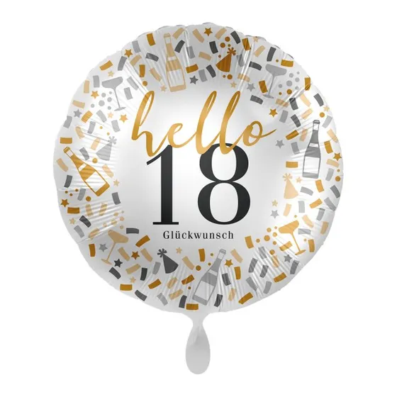 Premioloon Hello 18 Folienballon 43 cm