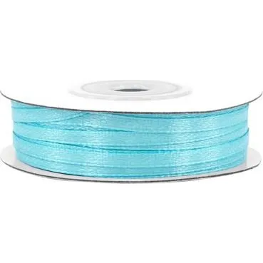 Satinband 3mm x 50m Helltürkis