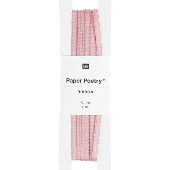 Rico Design Paper Poetry Satinband Altrosa 3mm