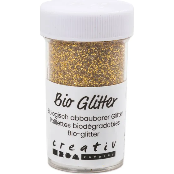 Bio Glitter fein 60g goldfarben