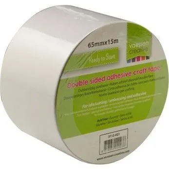 Vaessen Creative Doppelseitiges Klebeband 65mm x 15m