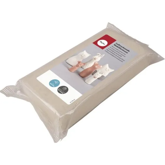 Rayher Lufttrocknende Modelliermasse, Weiß, 1 kg