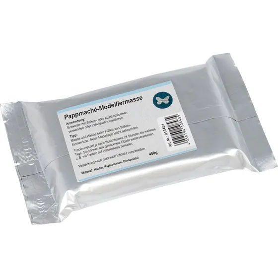 Pappmaché-Modelliermasse weiß 400g