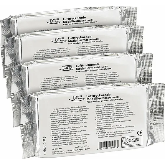 Your Design Lufttrocknende Knete 2 kg weiß