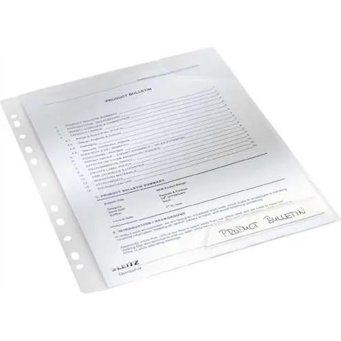 LEITZ CombiFile Sicht-Hülle A4, 5 Stück, glasklar