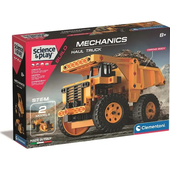 Clementoni Science & Play Mechaniklabor Baufahrzeuge 2-in-1