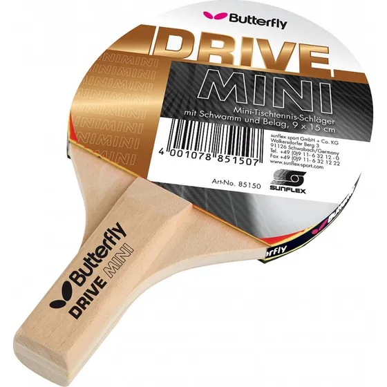 Butterfly Drive Mini Tischtennisschlger 15x9 cm