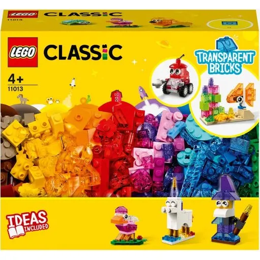 LEGO Classic Kreativ-Bauset 11013 mit durchsichtigen Steinen