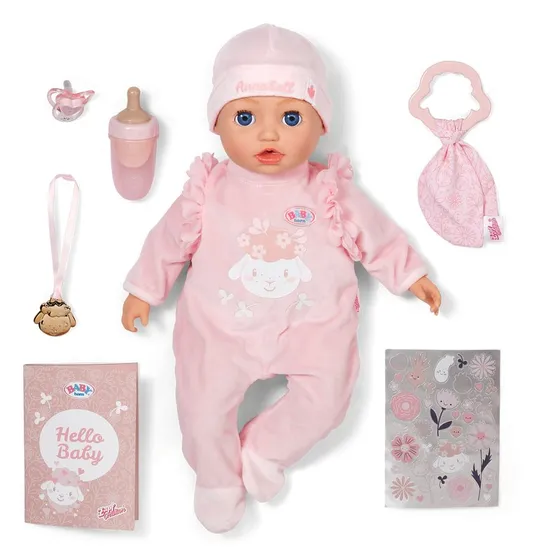 BABY Born Annabell 43 cm Weiche Babypuppe mit 7 Funktionen