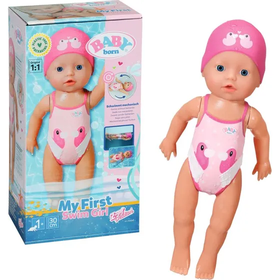 BABY Born My First Swim Girl 30 cm rosa