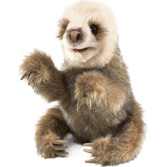 Folkmanis Faultierbaby-Handpuppe