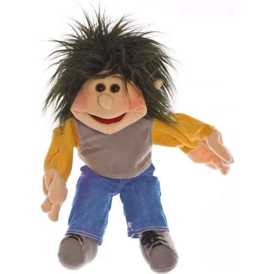 Living Puppets Tobilein 35 cm, blau mit Rucksack