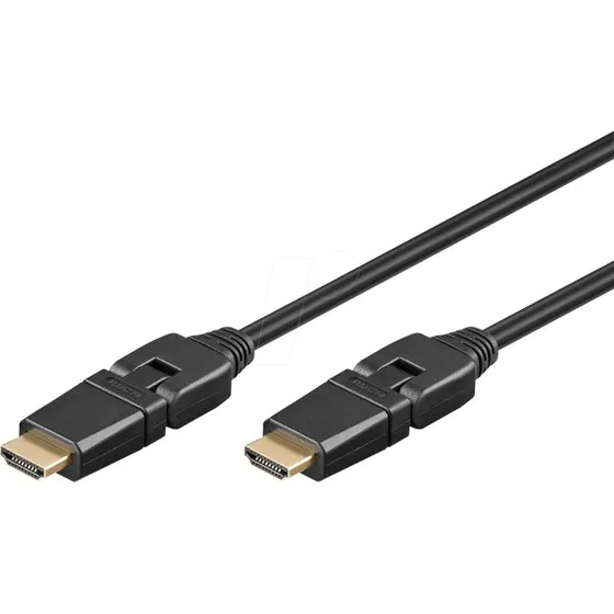 Goobay 61292 HDMI 360-Kabel 5 m mit Ethernet