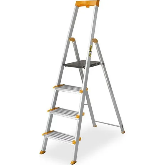 Drabest PRO Trittleiter Aluminium 4 Stufen 150 kg