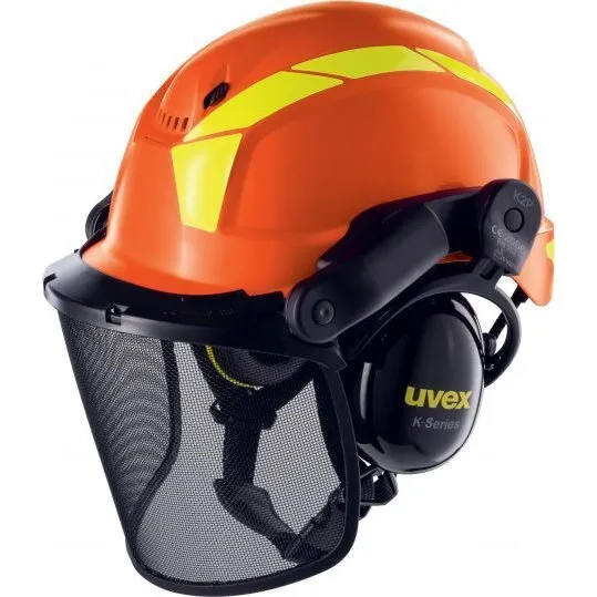 Uvex Pheos Forestry Schutzhelm Orange