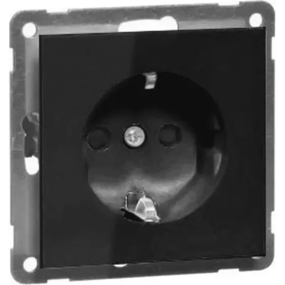Peha Nova Schuko-Steckdose tiefschwarz 16 A