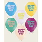 Ava & Yves 12er Luftballon Set Happy Birthday Bunt