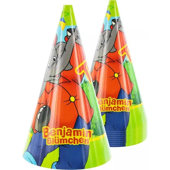 Benjamin Blümchen Partyhüte 10er-Pack