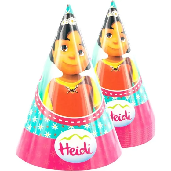 Heidi Partyhte 10 Stck fr Kindergeburtstag