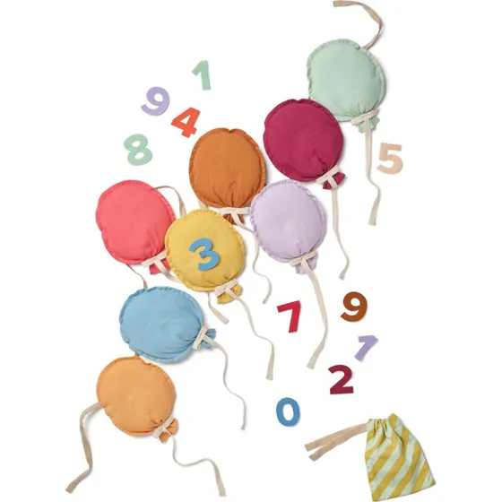 Geburtstagsgirlande Ballons mit Klettverschluss, 3 m