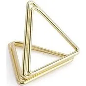 Goldene Dreieck-Tischkartenhalter (10 Stück)