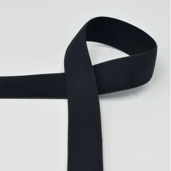 Gurtband Baumwoll-Optik 2,5 cm schwarz