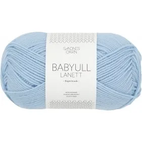 Sandnes Babyull Lanett Garn 5930 Lys Blå