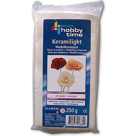 Glorex Keramilight ultraleichte Modelliermasse 250 g weiß