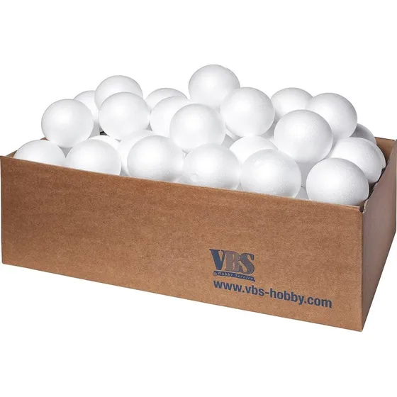 VBS XXL 4 cm Styroporkugeln weiß