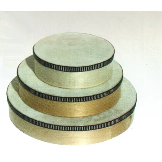 Goldon Tamburin mit Naturfell, 15 cm