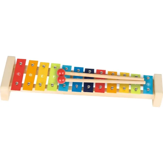 Goki 61907 Xylophon mit Notenheft, 12 Tonplatten