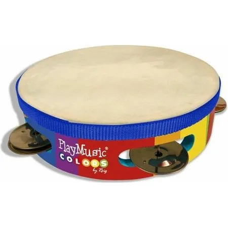 Reig Tamburin aus Holz Bunt