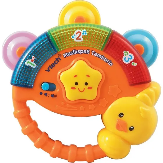 VTech Musikspaß Tamburin – Lernspielzeug für Babys ab 6 Monaten