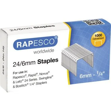 Rapesco Heftklammer 24/6 verzinkt 1.000 St.