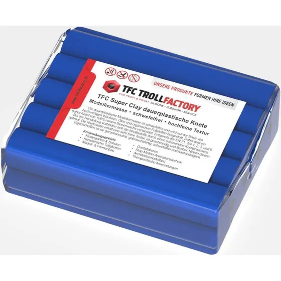 TFC SuperClay Dunkelblau 500g dauerplastisch