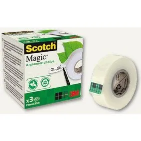 Scotch Magic™ Klebeband 19 mm x 33 m, 9 Rollen, pflanzlich