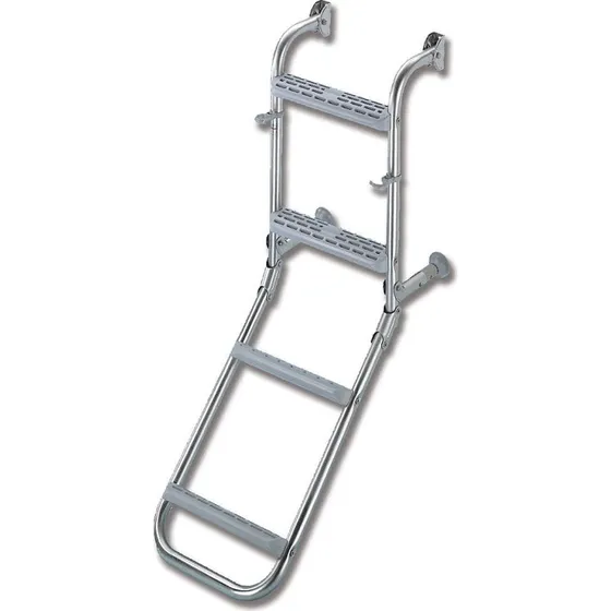 BUKH PRO S.S. Folding Ladder Edelstahl 4-Stufen