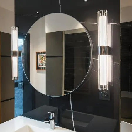 SLV LYGANT double LED Wandaufbauleuchte 3000K chrom