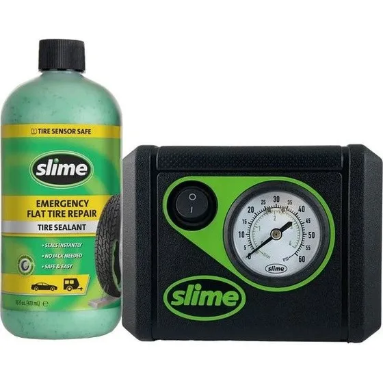 Slime Reifen-Pannenset Smart Repair mit Kompressor