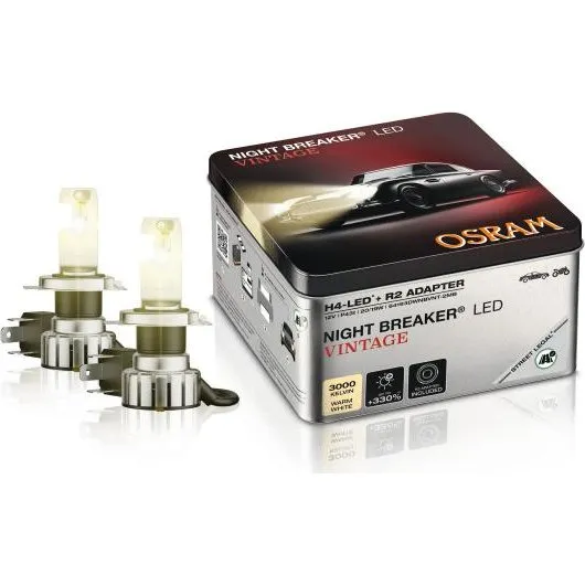 OSRAM NIGHT BREAKER LED H4 Vintage 3000K 2er-Set