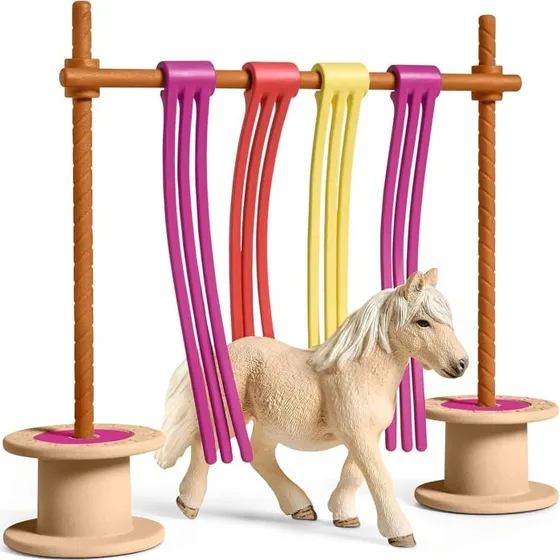 Schleich Farm World Pony mit Flattervorhang 42484
