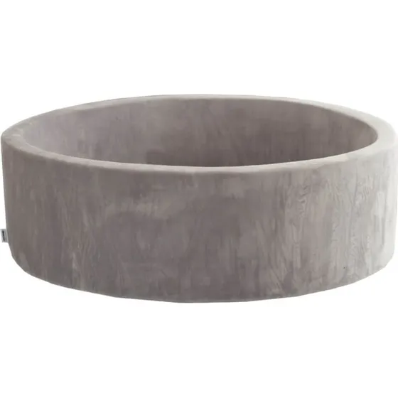 TWIRL Bllebad Samt 100x100 cm Grau